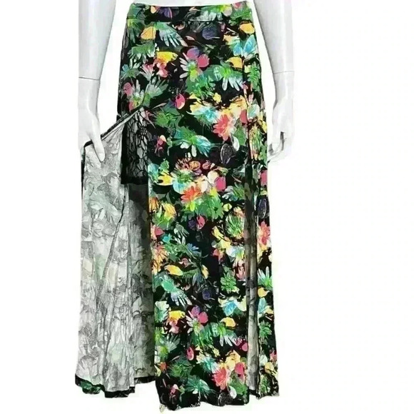 Bongo Molly Floral Maxi Skirt Junior Size Large - Picture 12 of 12